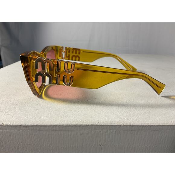 Miu Miu Rectangle Acetate Sunglasses - Picture 3 of 4